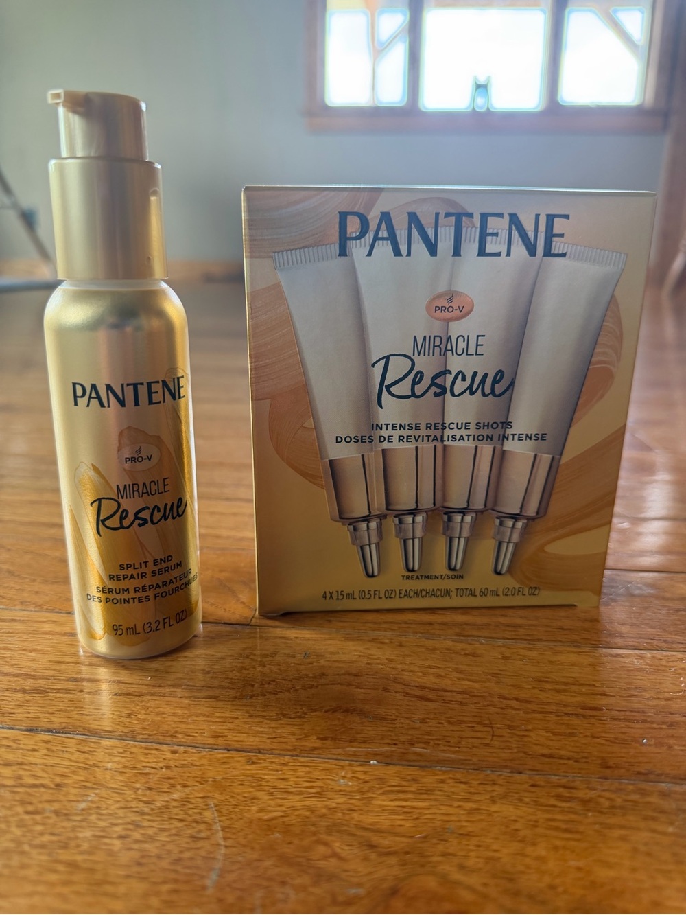 Pantene Miracle Rescue Splint End Hair Serum & Intense Rescue Shots